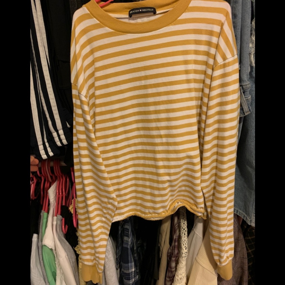 Brandy Melville OS long sleeve crop!